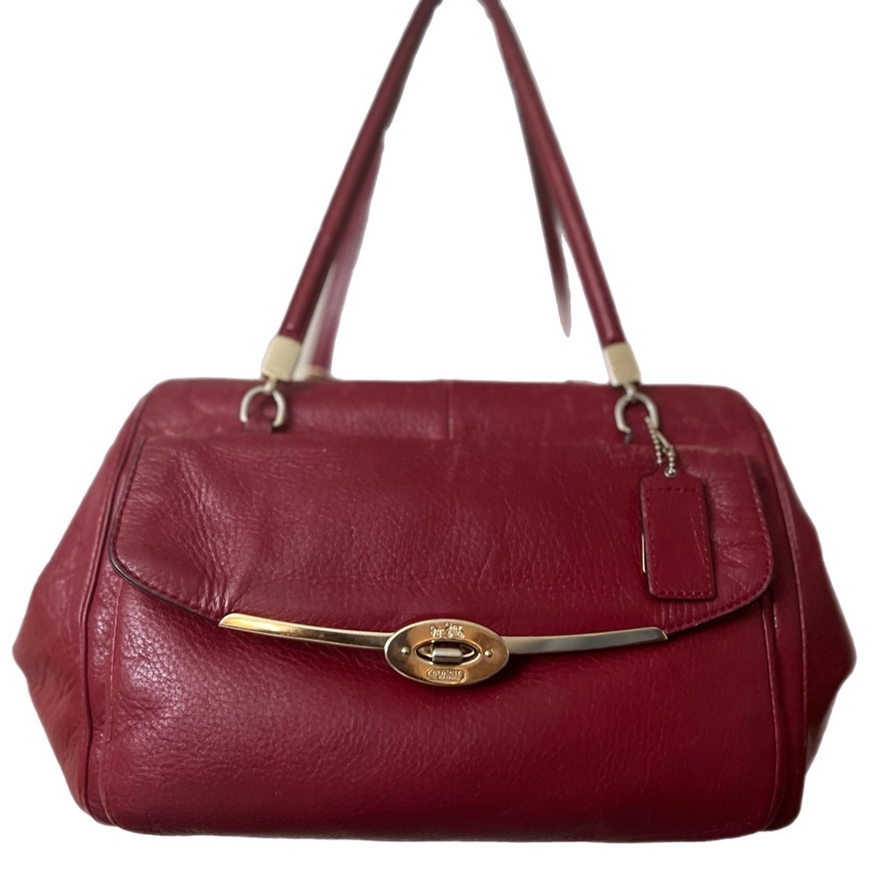 COACH MADISON MADELINE EAST/WEST SATCHEL IN LEATHER 25166 - Picture 1 of 9